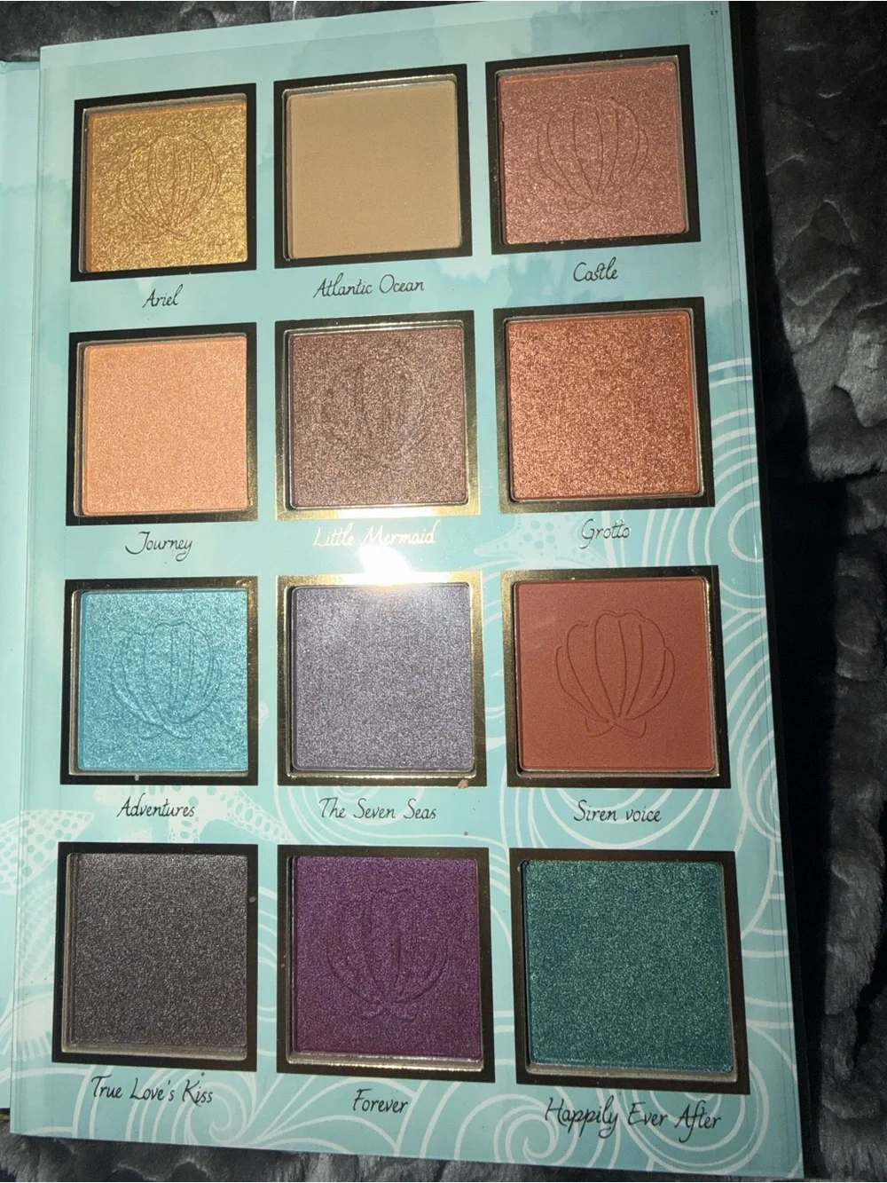 Disney Princess Ariel Eyeshadow Palette — Red, Green, Purple Accents
